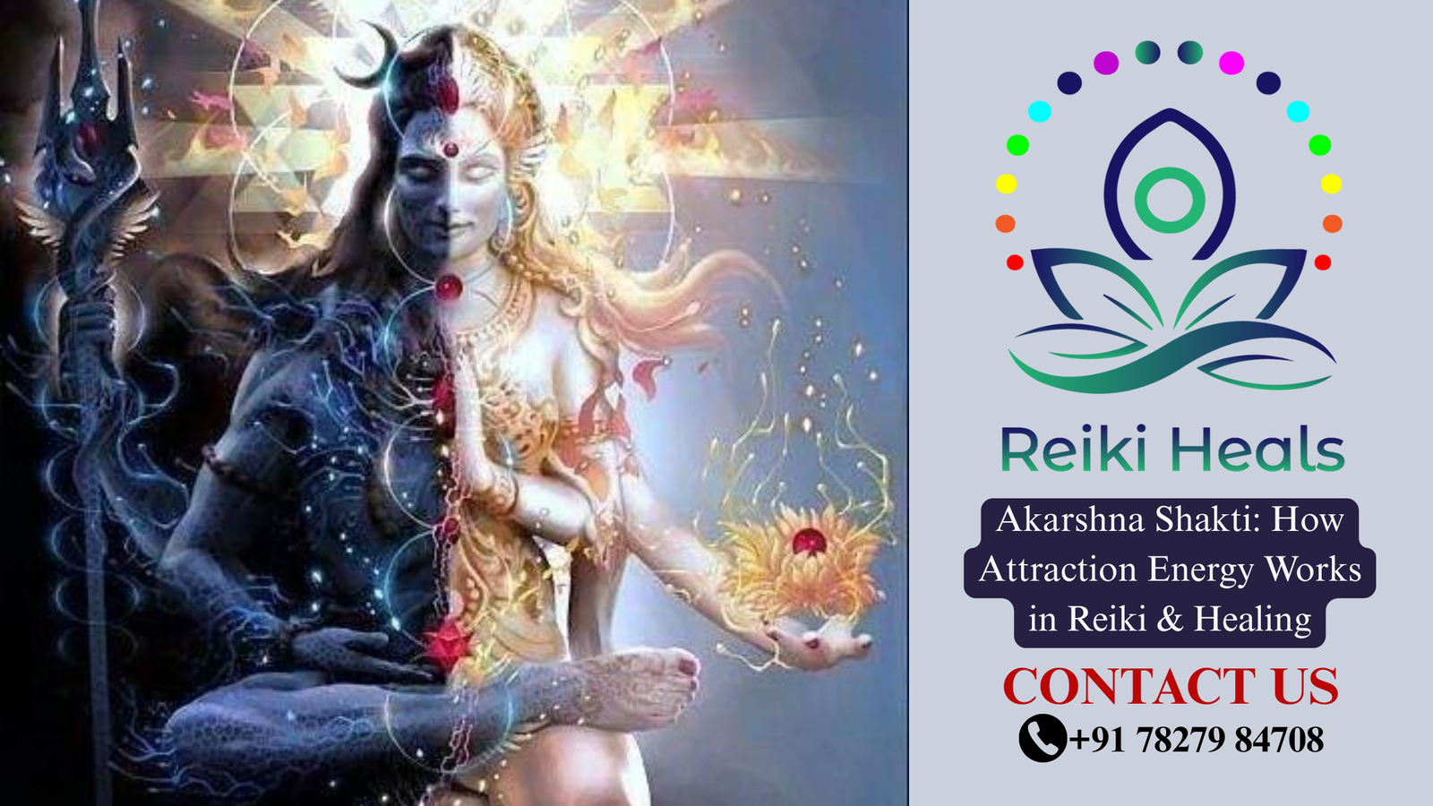 Akarshna Shakti is the spiritual power of attraction in the healing and spiritual world. It is the fine energy which attracts people, opportunities, love, peace, and wealth to us.