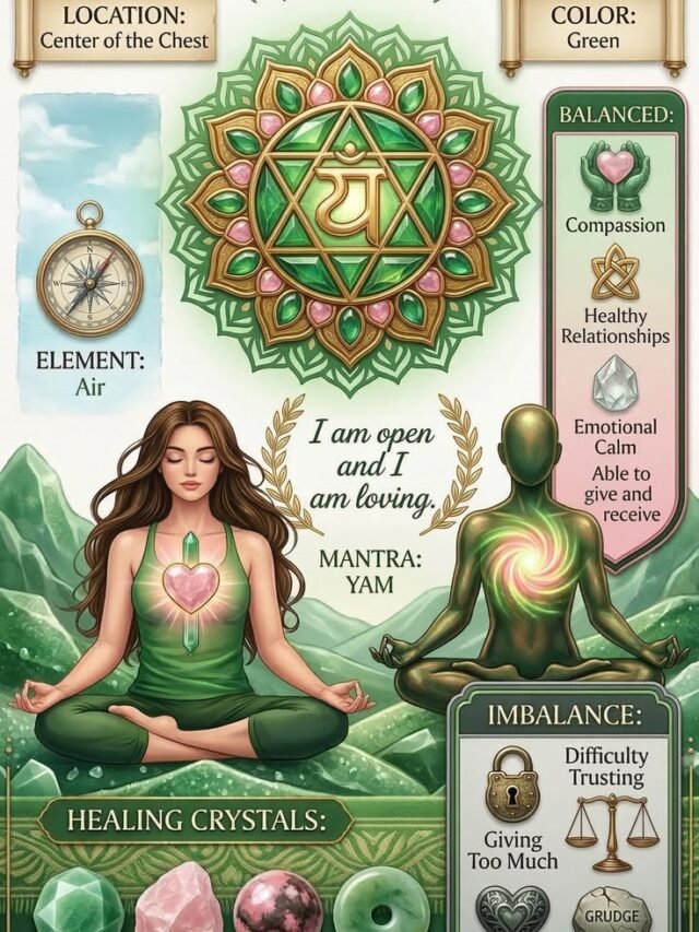 How to unblock heart Chakra anahata healing poster